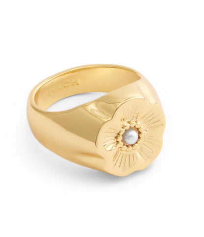 37527626GLD-Signature Heritage Tea Rose Cocktail Ring-Gold