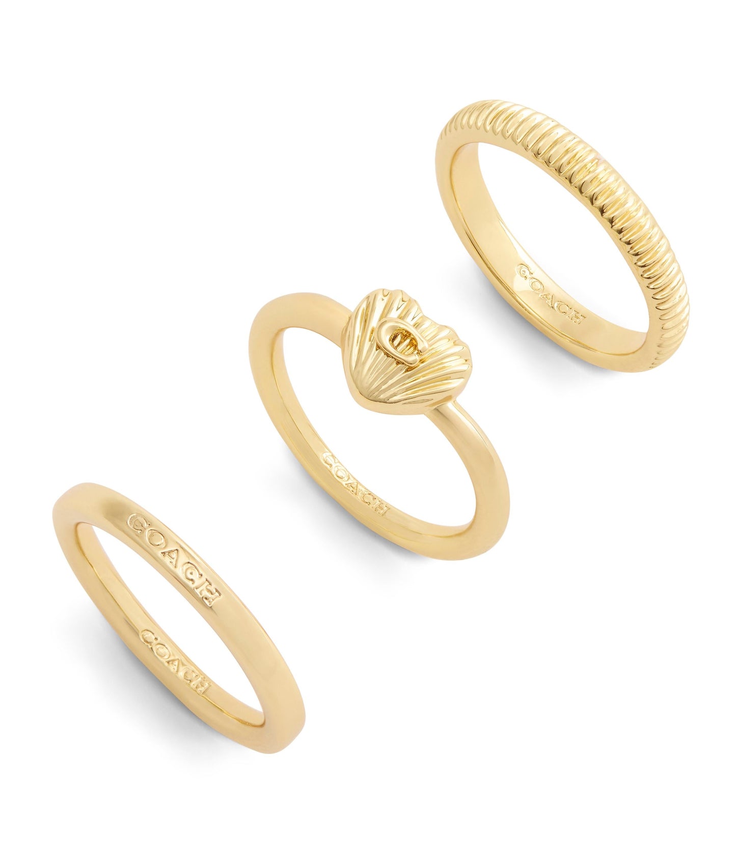 37527627GLD-Signature Heritage Trio Ring Set-Gold