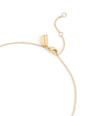 37530125GLD-Signature Quilted Heart Pendant Necklace-Gold