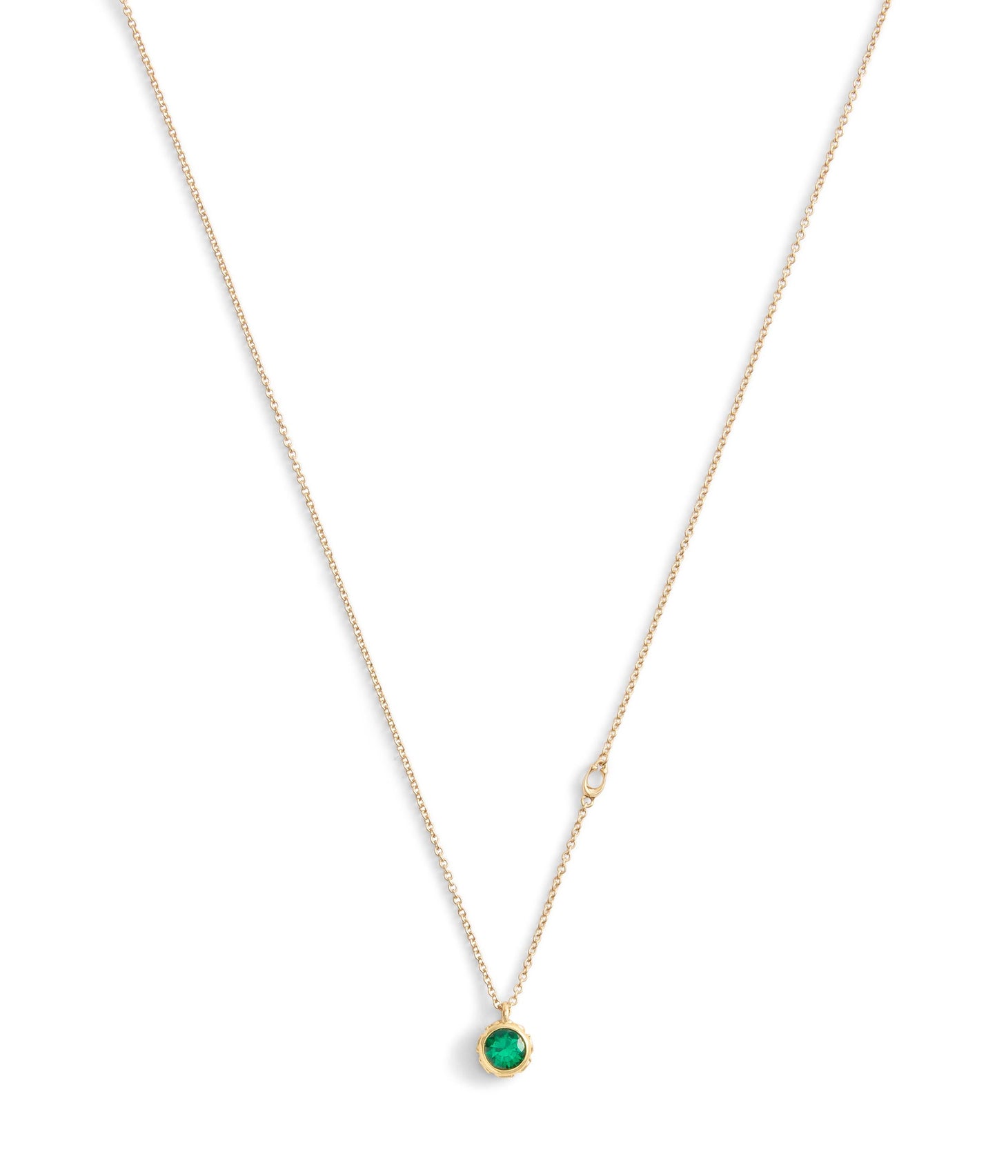 37530390GLD-Stone Necklace & Earrings Boxed Jewelry Set-Green