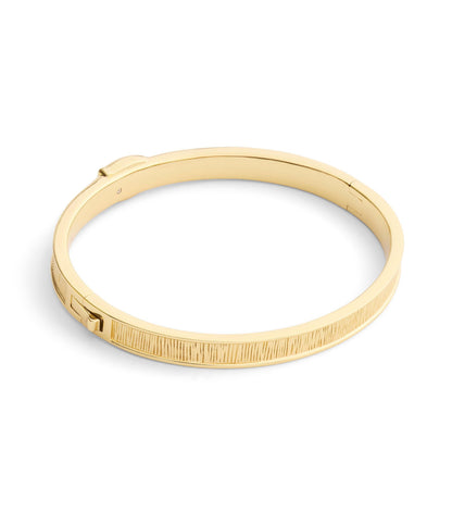 37541321GLD-Signature C Buckle Bangle Bracelet-Gold