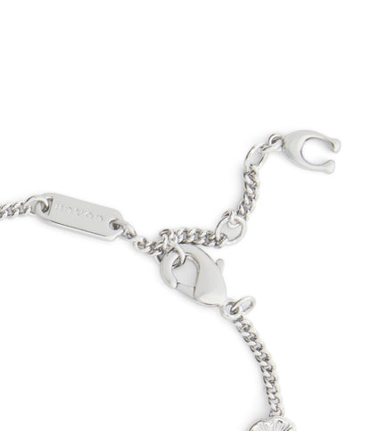 37541328RHO-Signature Tea Rose Strand Bracelet-Rhodium
