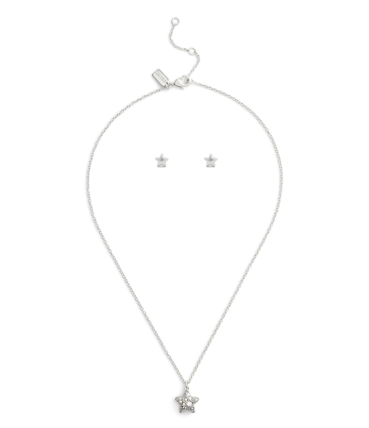 37541361RHO-Signature C Pavé Star Boxed Jewelry Set-Crystal