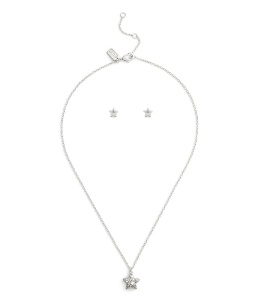 37541361RHO-Signature C Pavé Star Boxed Jewelry Set-Crystal