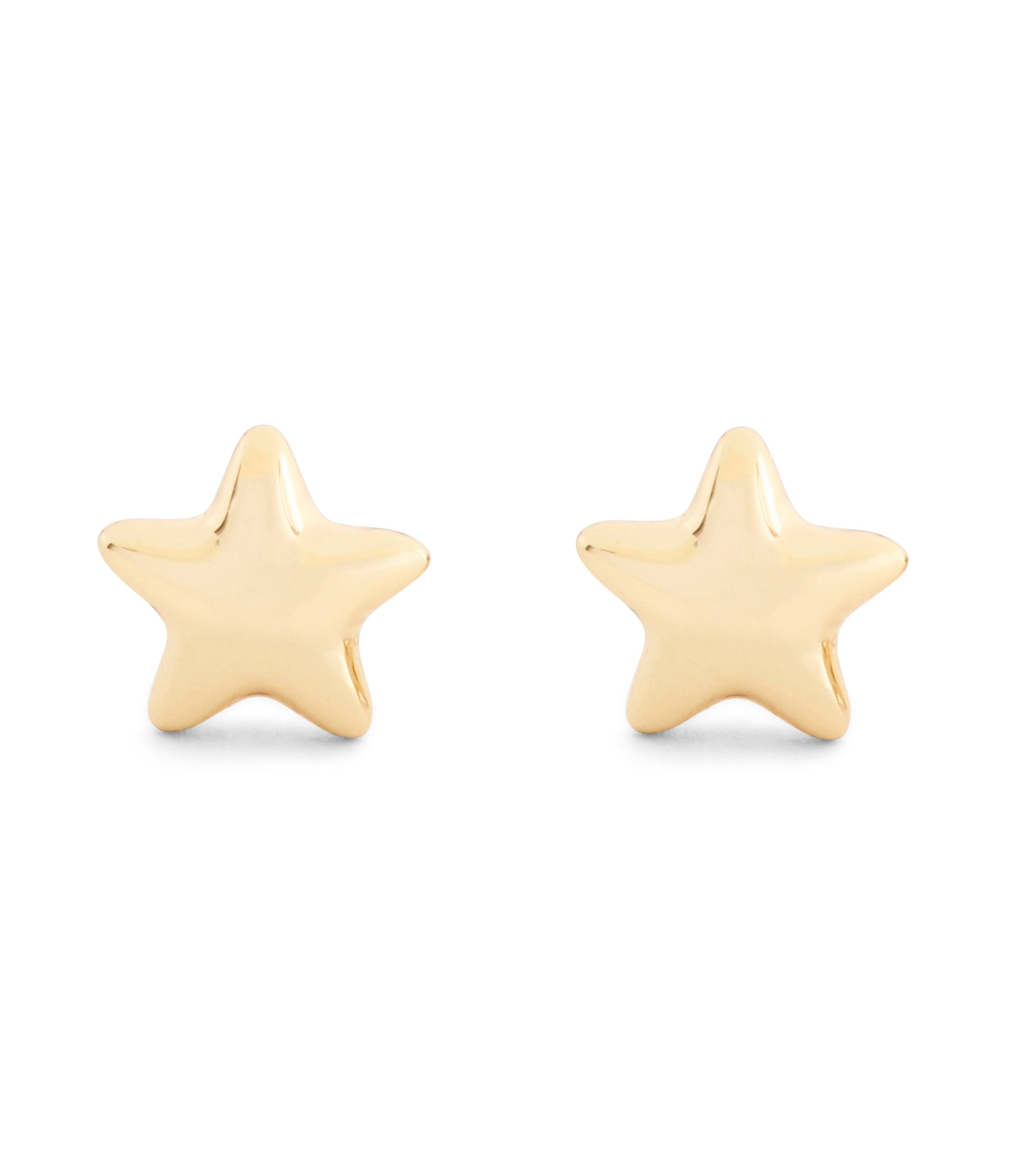 37546483GLD-Star Stud Earrings-Gold
