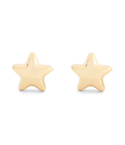 37546483GLD-Star Stud Earrings-Gold