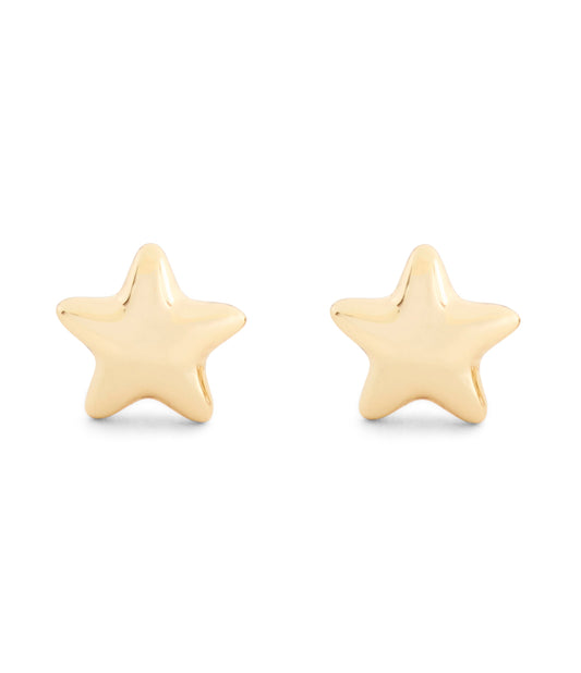 37546483GLD-Star Stud Earrings-Gold
