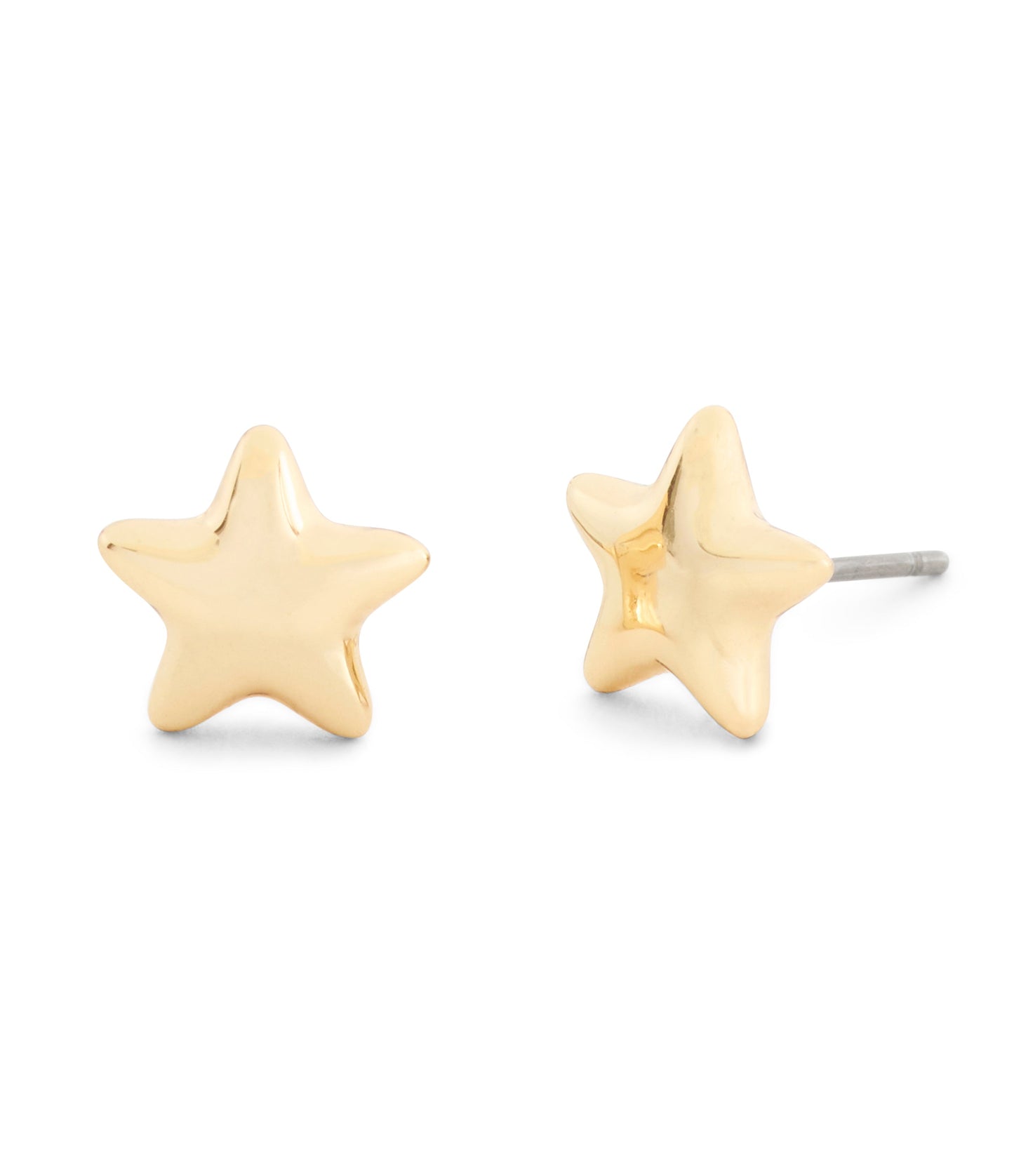 37546483GLD-Star Stud Earrings-Gold
