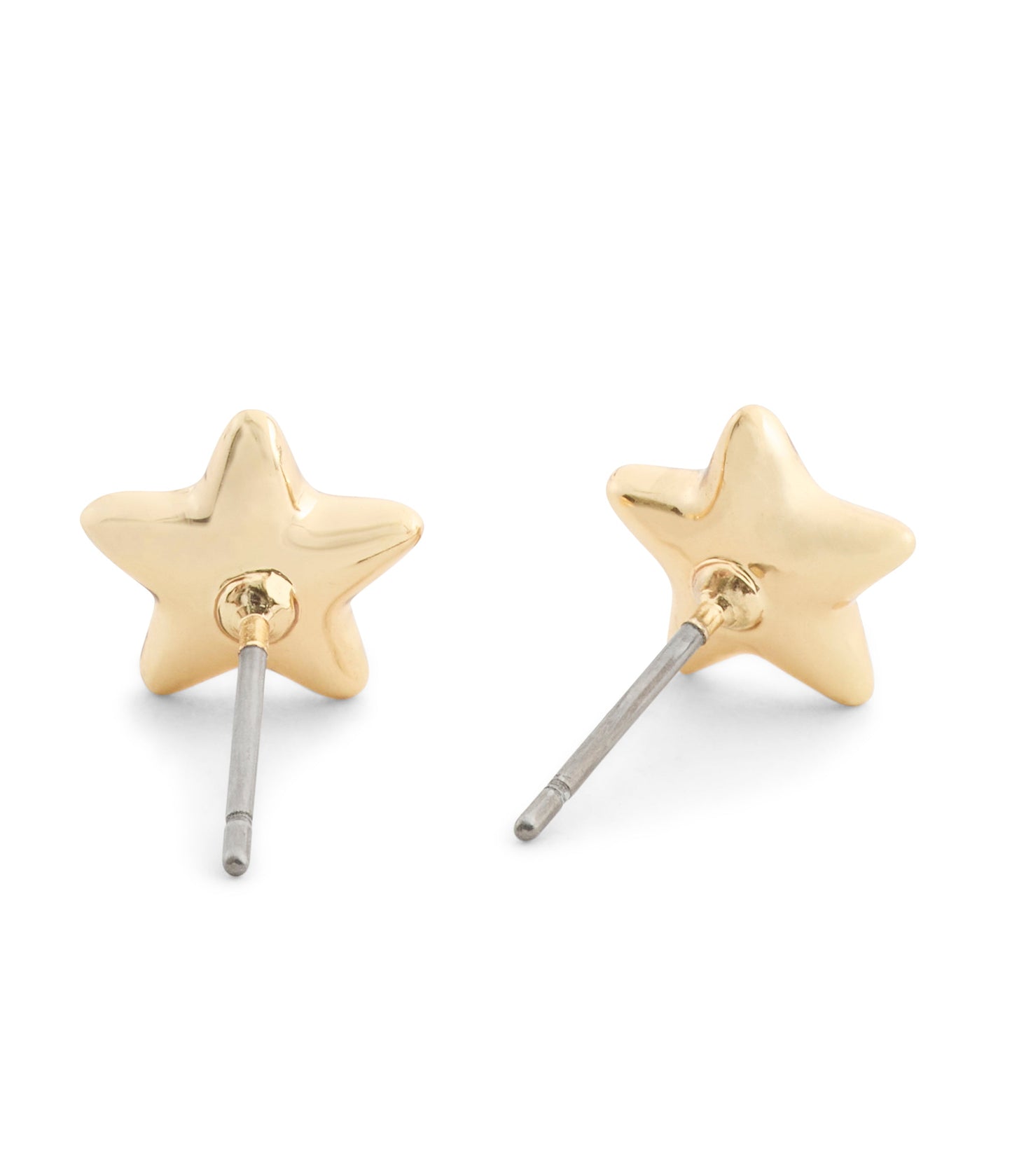 37546483GLD-Star Stud Earrings-Gold