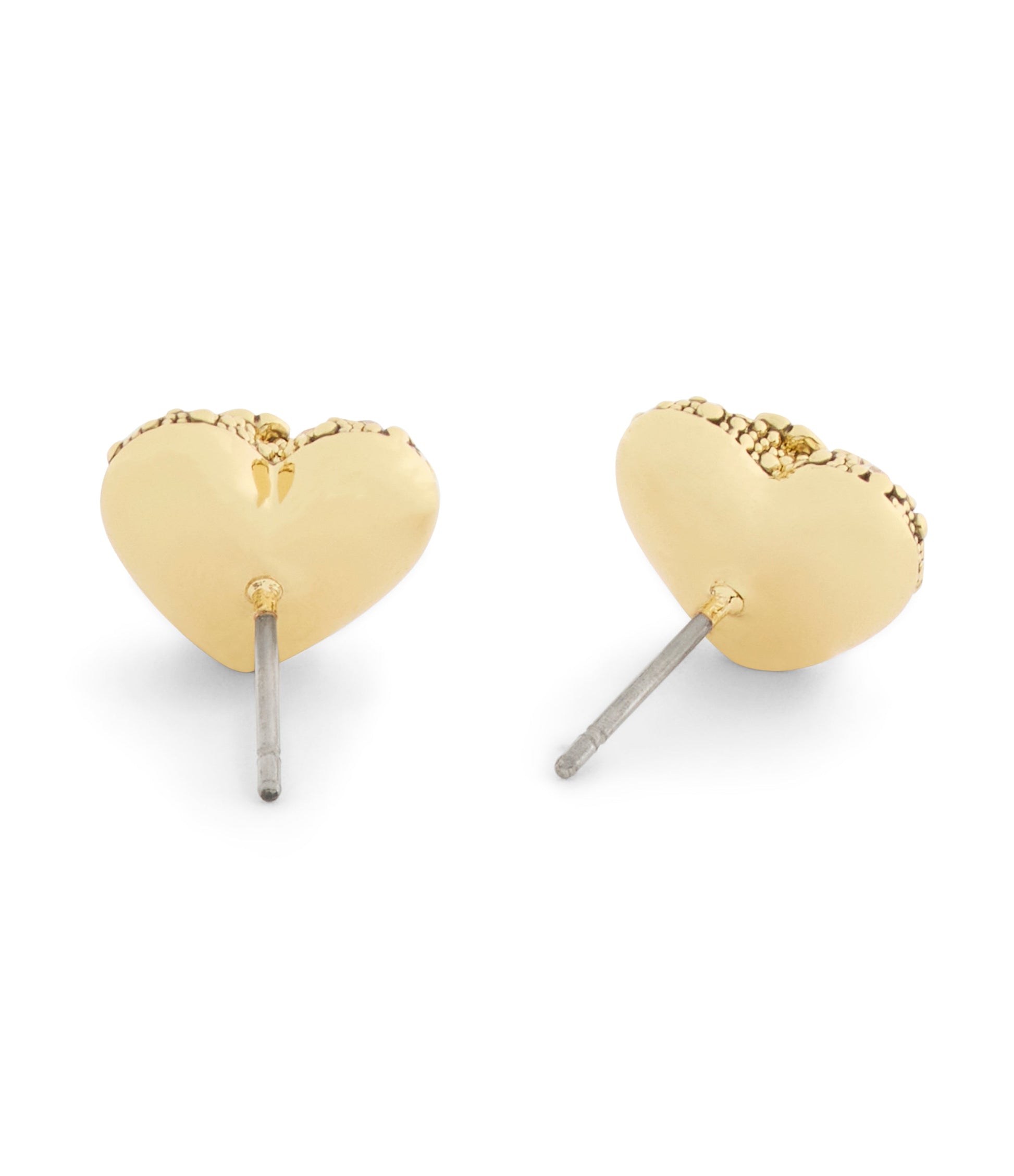 37546485GLD-Signature C Pavé Heart Stud Boxed Earrings-Crystal