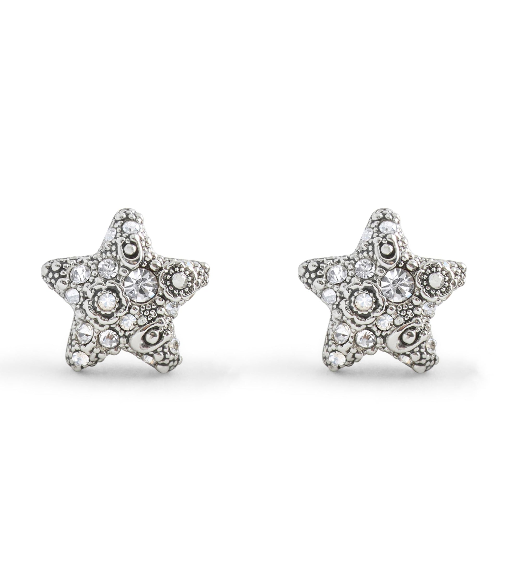37546486RHO-Signature C Pavé Star Stud Boxed Earrings-Crystal