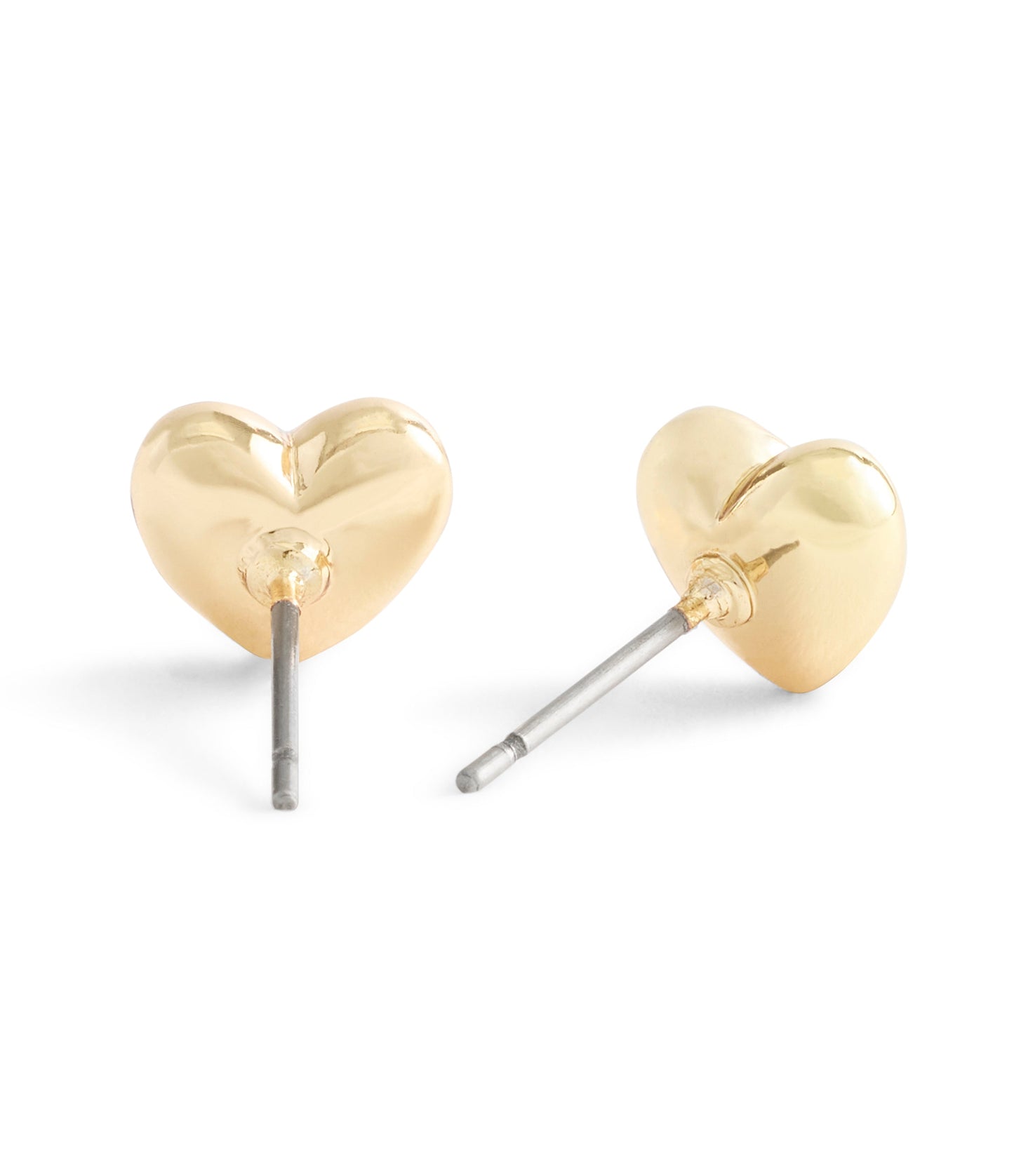 37546494GLD-Signature C Heart Stud Earrings-Gold