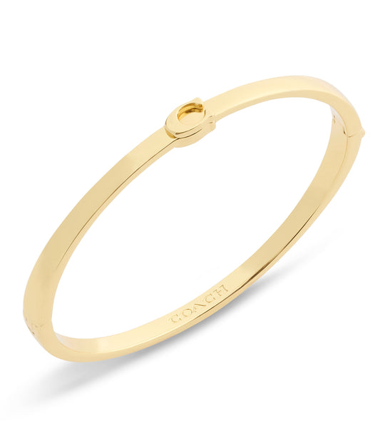 37553128GLD-Signature C Bangle Boxed Bracelet-Gold