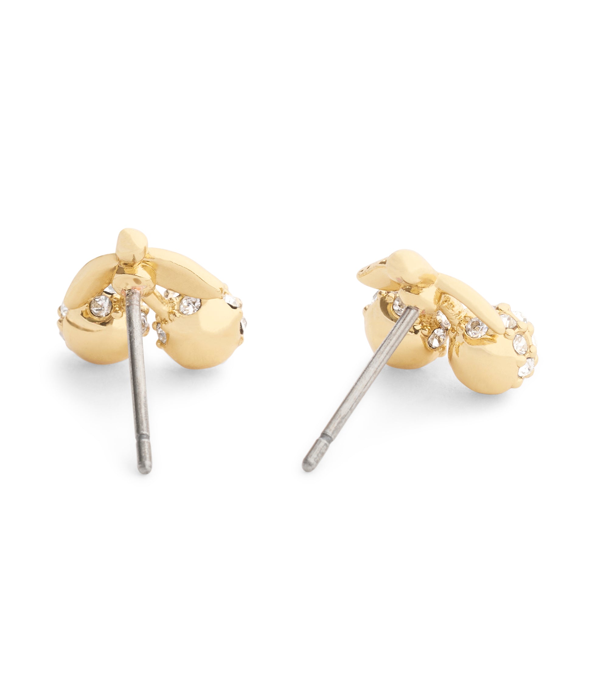 37557554GLD-Pavé Icons Cherry Stud Earrings-Crystal