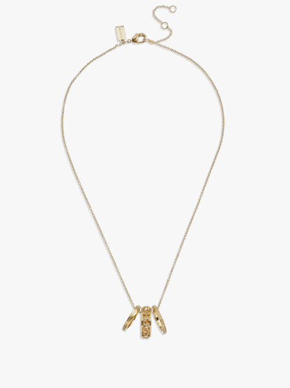 Signature Openwork Pendant Necklace-422694GLD-Gold