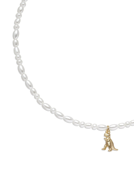 Pearl Choker-426161GLD-Pearl/Gold