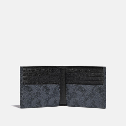 Double Billfold Wallet With Horse And Carriage Print - COACH Saudi Arabia Official Site