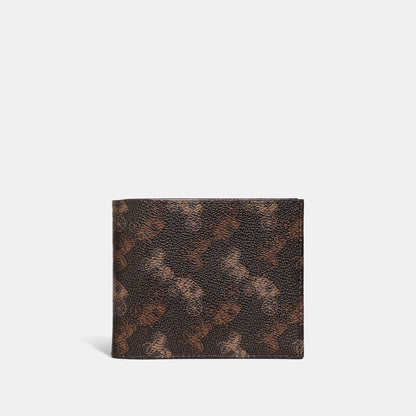 Double Billfold Wallet With Horse And Carriage Print - COACH Saudi Arabia Official Site