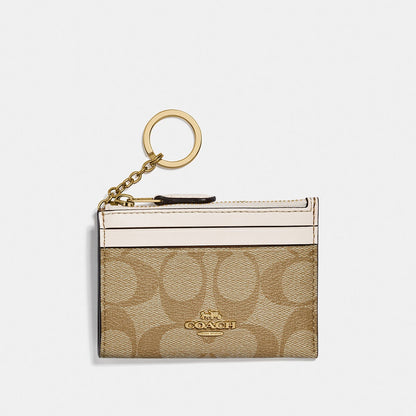 coach-88208-Signature Pvc Mini Id Skinny 2-IM/Light Khaki Chalk