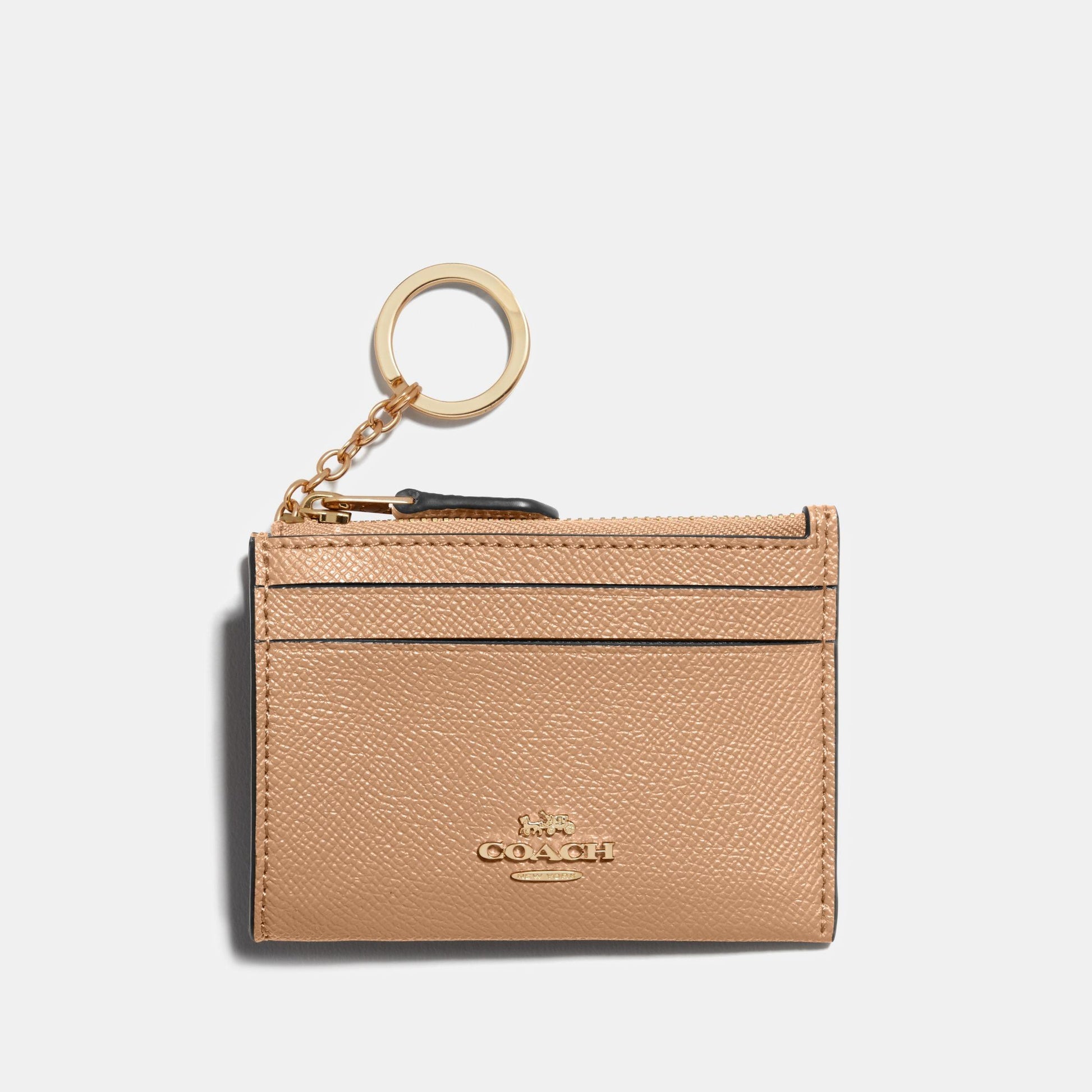 88250-Crossgrain Leather Mini Id Skinny 2-IM/Taupe