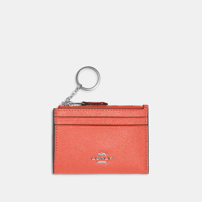 88250-Crossgrain Leather Mini Id Skinny 2-SV/TANGERINE