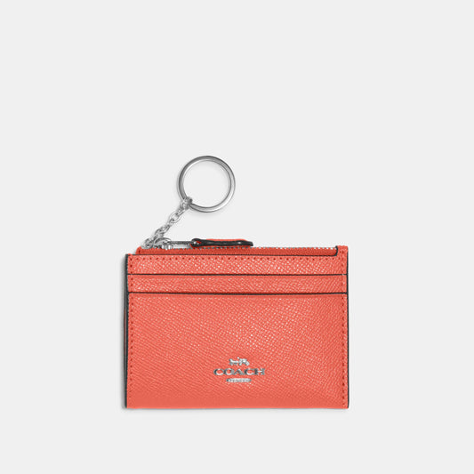 88250-Crossgrain Leather Mini Id Skinny 2-SV/TANGERINE