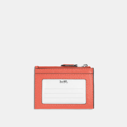 88250-Crossgrain Leather Mini Id Skinny 2-SV/TANGERINE