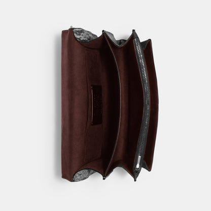 90400-Klare Crossbody In Signature Canvas With Rivets