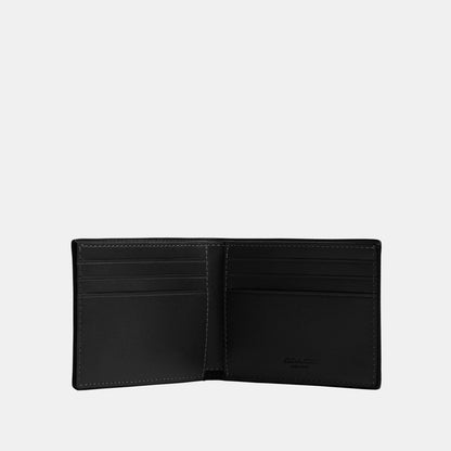 923-Slim Billfold Wallet in Signature Canvas-Black Signature