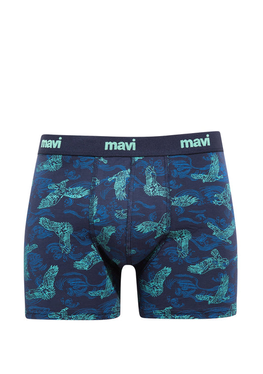 Printed Navy Boxers