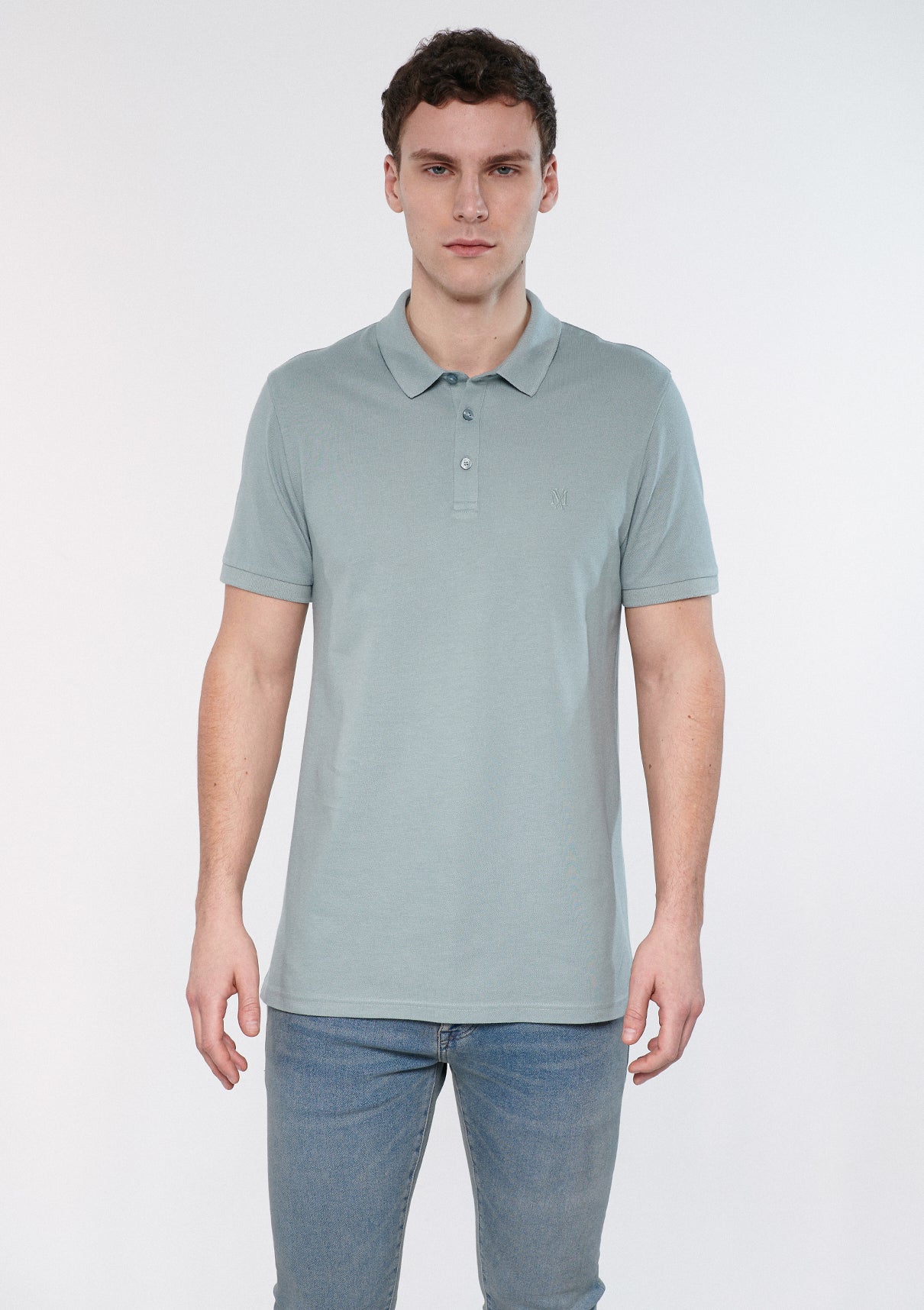 Blue Modal Polo T-Shirt