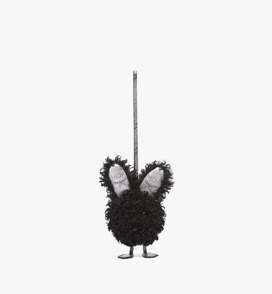 MXZFATA12BK001-AREN FABRIC RABBIT CHARMS FFF, ONE SIZE|BLACK