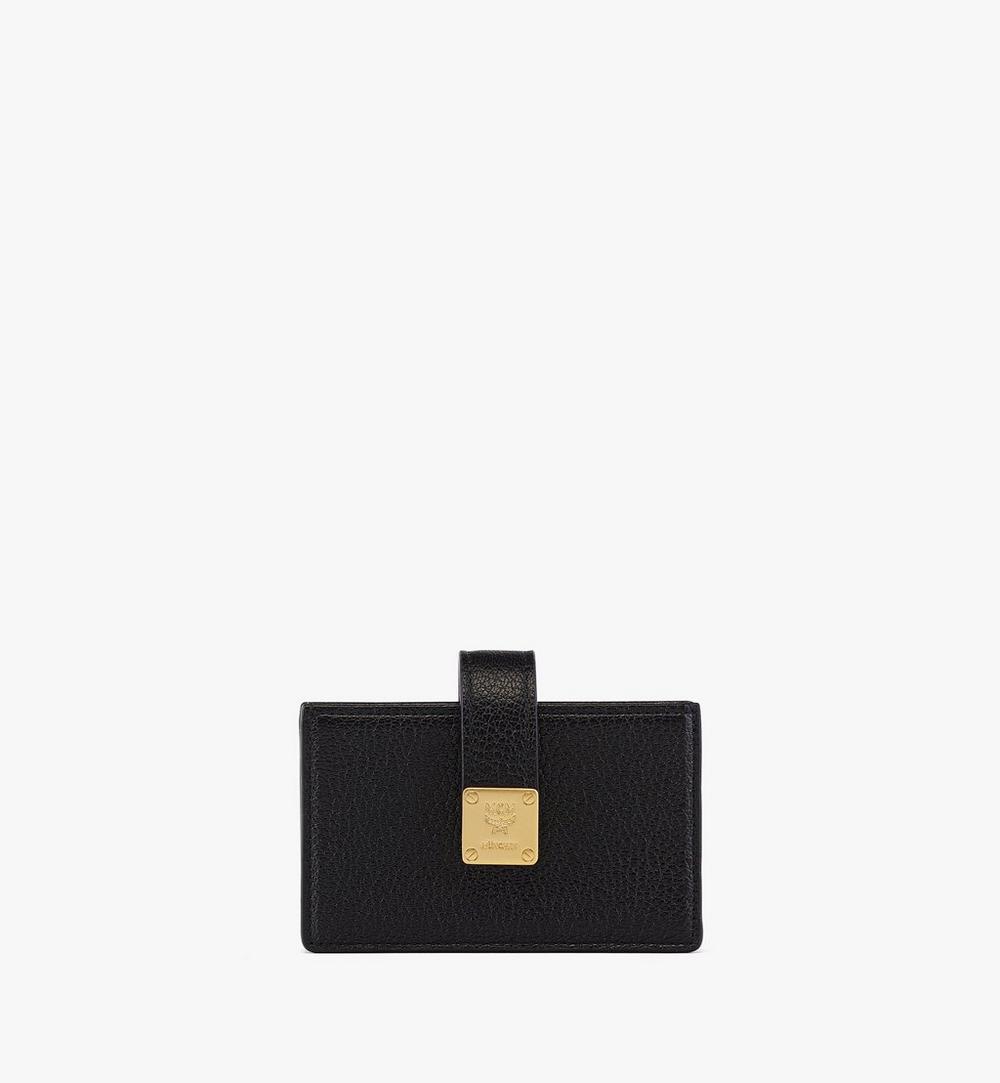MYAFATA02BK001-AREN LEATHER CARD CASE MNI BK, ONE SIZE|BLACK