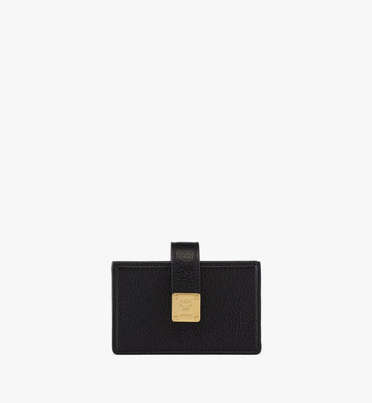 MYAFATA02BK001-AREN LEATHER CARD CASE MNI BK, ONE SIZE|BLACK
