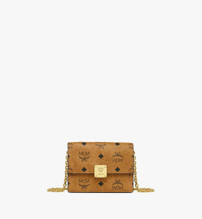 MYLFATA03CO001-AREN  VISETOS WALLET ON CHAIN, ONE SIZE|COGNAC