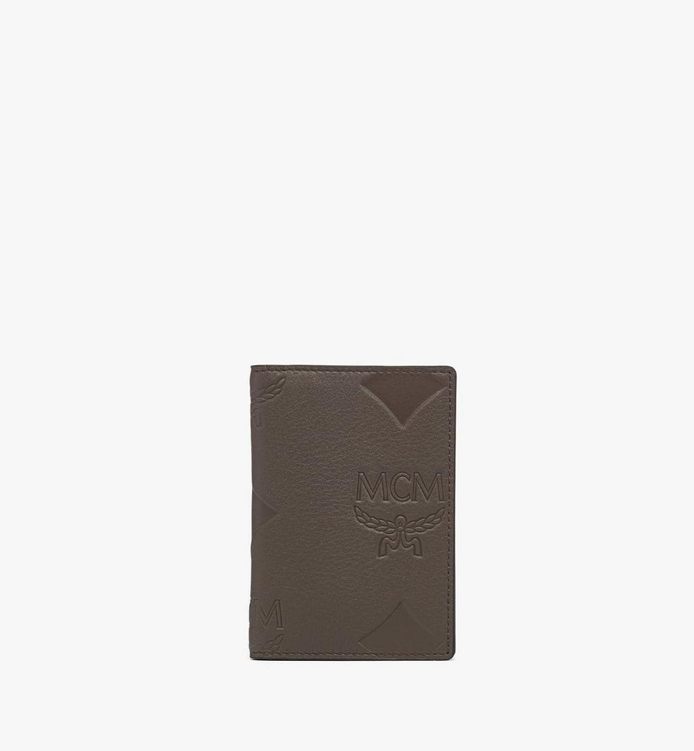 MXADATA04FF001-Aren Bifold Card Wallet in Maxi Monogram Leather|MOREL GREY