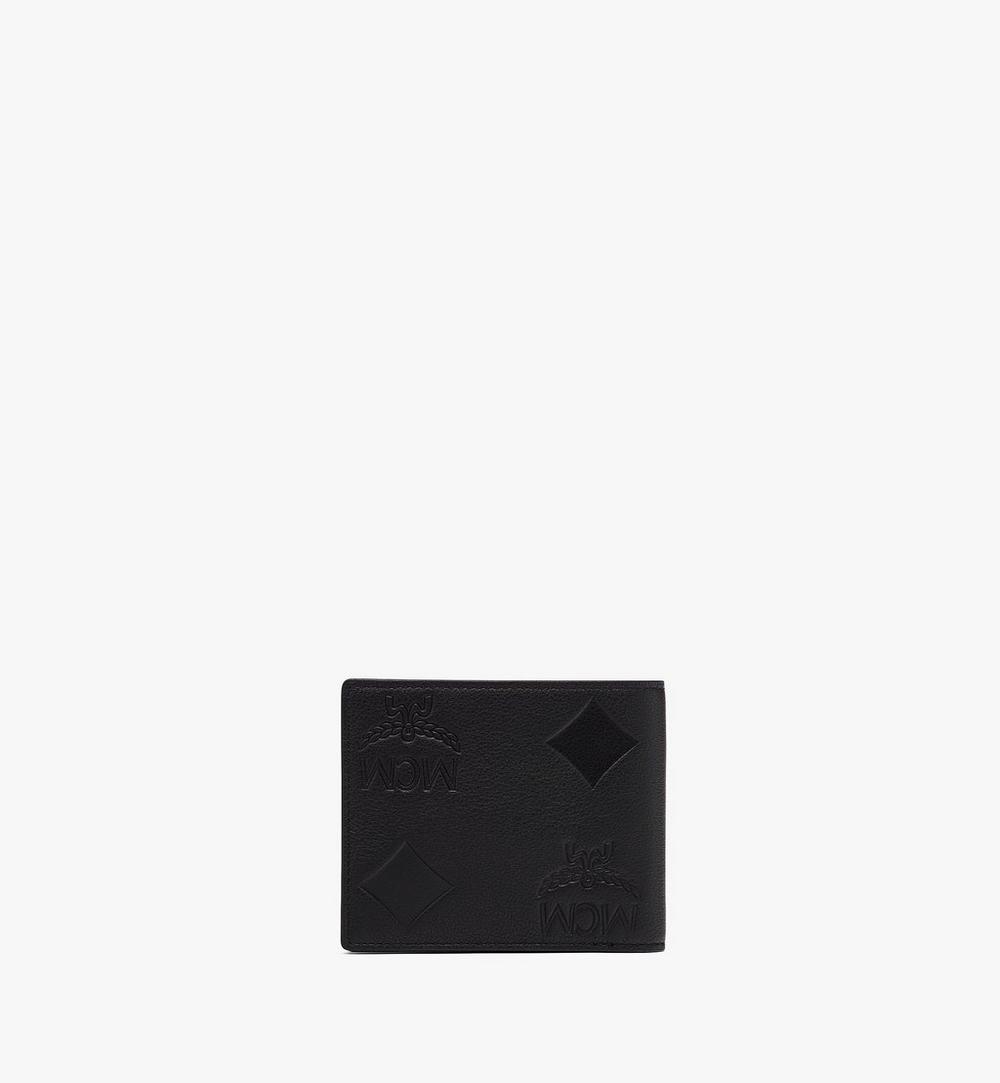 MXSDATA04BK001-Aren Bifold Wallet in Maxi Monogram Leather|BLACK