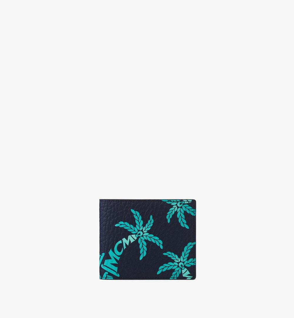 MXSFSTA021B001-Aren Bifold Wallet in Palm Canvas|CERAMIC