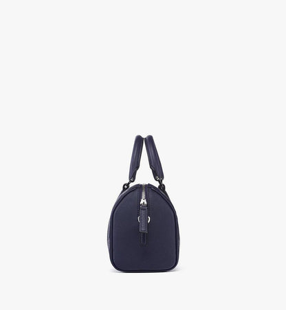 MMBFSTA01VC001-Aren Boston Bag in Maxi Monogram Leather|NAVY BLAZER