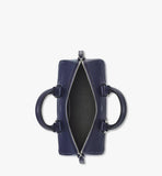 MMBFSTA01VC001-Aren Boston Bag in Maxi Monogram Leather|NAVY BLAZER