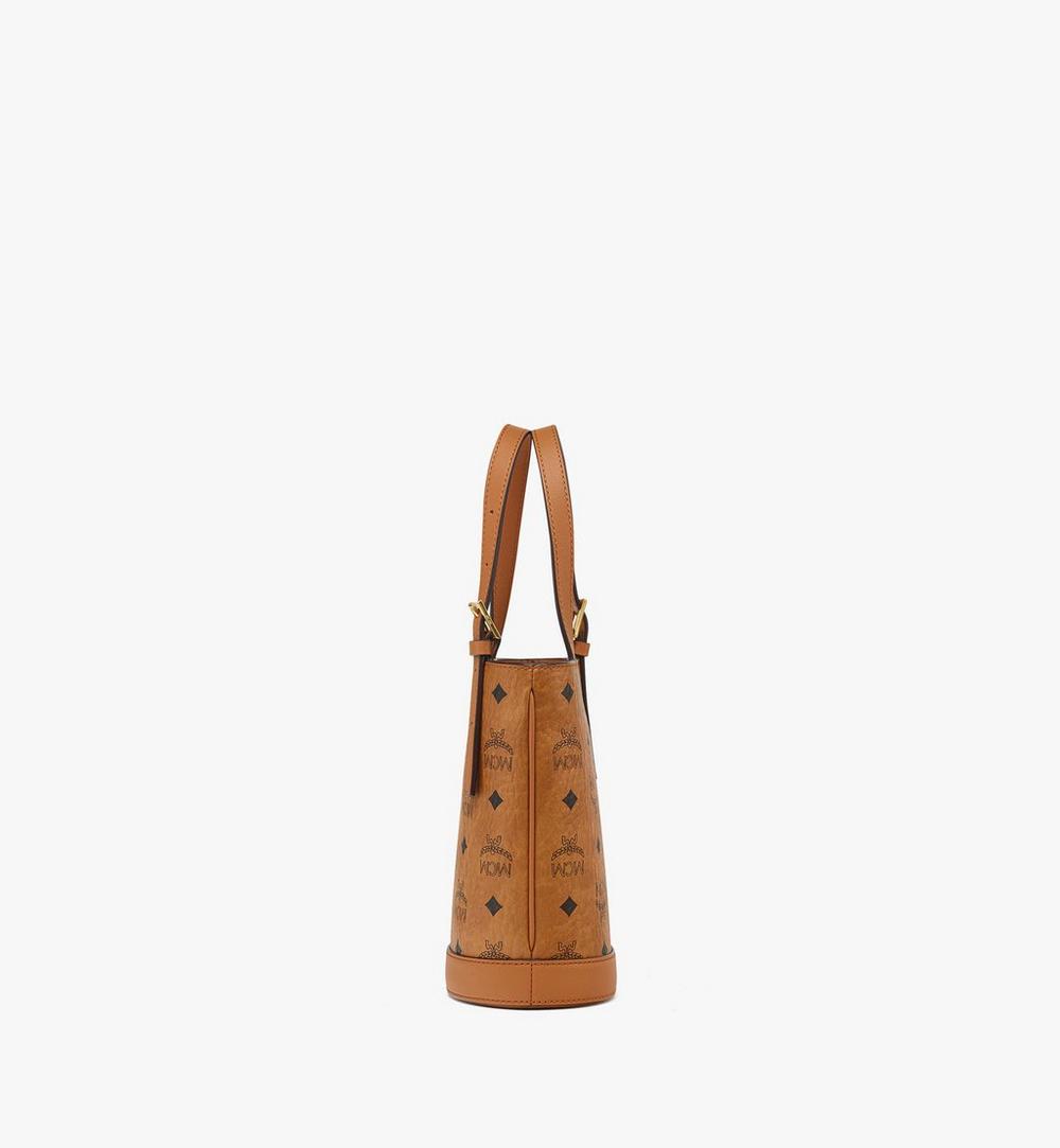 MWTEATA01CO001-Aren Bucket Tote in Visetos|COGNAC