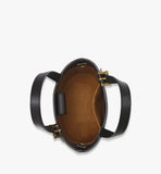 MWTEATA01BK001-Aren Bucket Tote in Visetos|BLACK