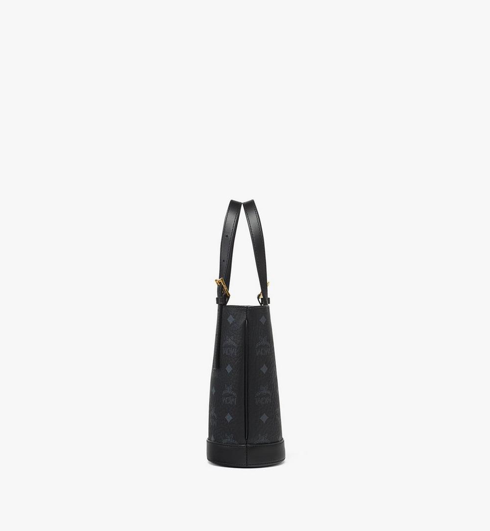 MWTEATA01BK001-Aren Bucket Tote in Visetos|BLACK