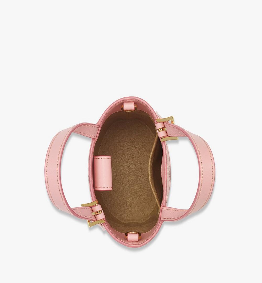 MWTEATA01PZ001-Aren Bucket Tote in Visetos|SOFT PINK
