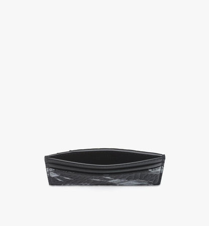 MXAGSTA02BK001-Aren Card Case in Rabot Visetos|BLACK
