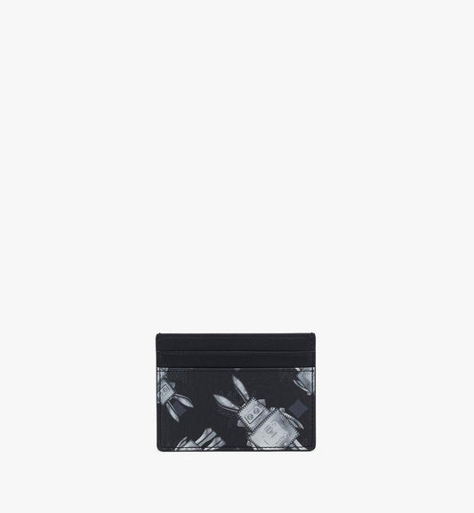 MXAGSTA02BK001-Aren Card Case in Rabot Visetos|BLACK