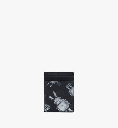 MXAGSTA02BK001-Aren Card Case in Rabot Visetos|BLACK