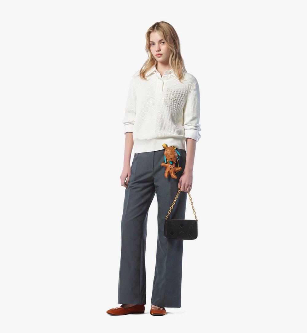 MYZFSTA01BK001-Aren Chain Crossbody in Maxi Monogram Leather|BLACK