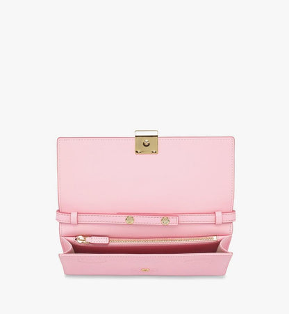 MYLGSTA01QA001-Aren Chain Wallet in Embossed Monogram Leather|LOTUS