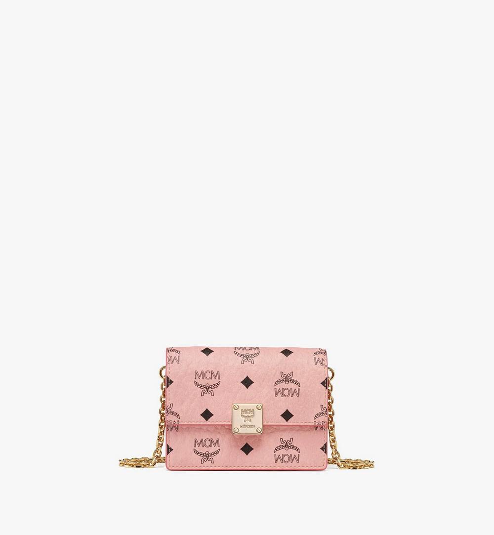 MYLFATA03PZ001-Aren Chain Wallet in Visetos|SOFT PINK